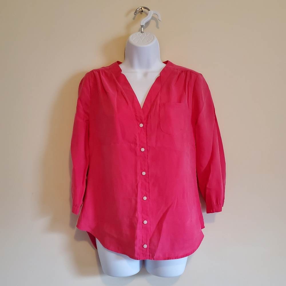 L.L.Bean button down blouse
